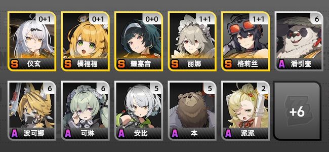 绝区零11黄 7角色黄 5S角色 4S音擎 5S邦布 男主 52