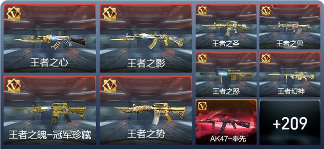 穿越火线：枪战王者V9 34王者 218英雄武器 9英雄角色 391万化 枪皇S