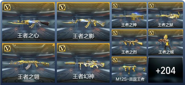 穿越火线：枪战王者28王者武器 213英雄武器 7英雄角色 356万化 枪皇SSS