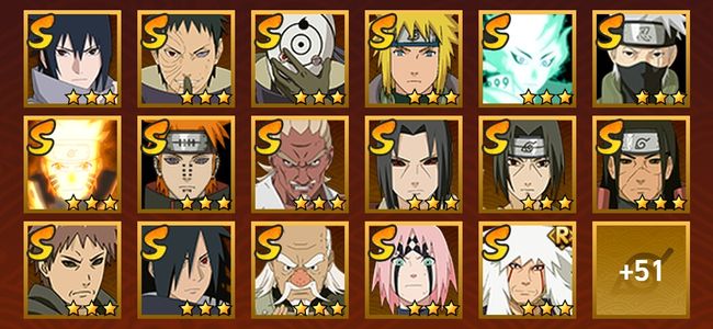 火影忍者V10 24S忍 44A忍 208忍 3168S碎片 20通灵 1000W战力 前500名 暗部