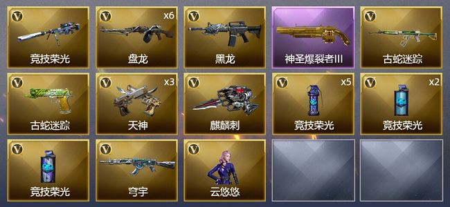 穿越火线（CF）23V武器 1V角色 可排位 新锐