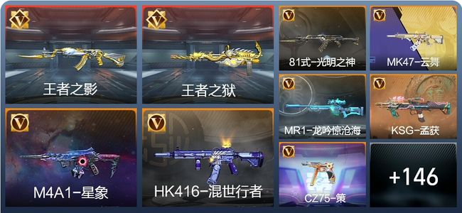 穿越火线：枪战王者V5 8王者 169英雄武器 5英雄角色 361万化 新锐
