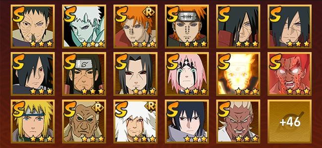 火影忍者V11 21S忍 42A忍 194忍 3005S碎片 17通灵 800W战力 前1000名 上忍