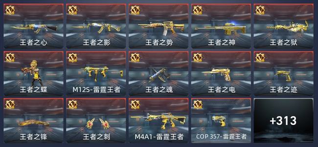 穿越火线：枪战王者V8 34王者 316英雄武器 11英雄角色 494万化 新锐