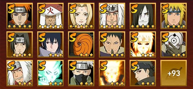 火影忍者V12 41S忍 69A忍 321忍 6145S碎片 28通灵 2000W战力 前500名 中忍