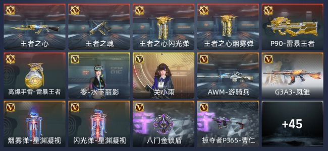 穿越火线：枪战王者V5 1炫闪 6王者 57英雄武器 2英雄角色 102万化 枪神