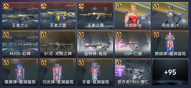 穿越火线：枪战王者V2 3王者 107英雄武器 2英雄角色 113万化 枪王SS