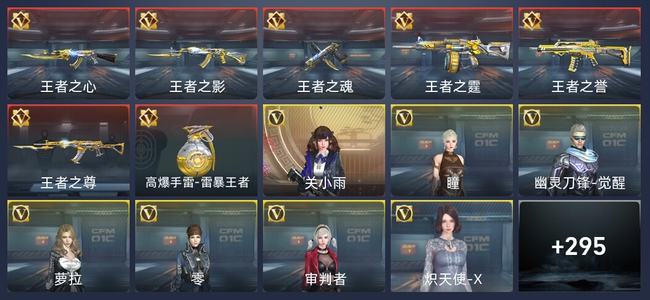穿越火线：枪战王者V5 7王者 299英雄武器 10英雄角色 409万化 新锐
