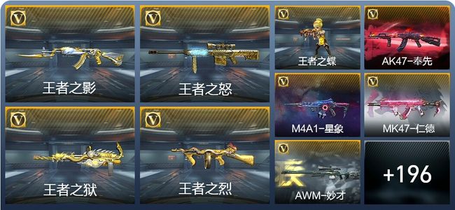 穿越火线：枪战王者V8 20王者武器 239英雄武器 5英雄角色 409万化 枪圣S