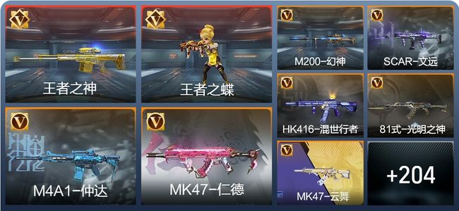 穿越火线：枪战王者V6 19王者 251英雄武器 50英雄角色 407万化 传奇