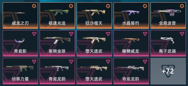 无畏契约：源能行动4传奇 13卓越 86皮肤 24英雄 101卡面 60挂饰 铂金