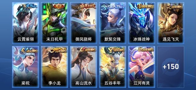 王者荣耀V2 2传说 39史诗 161皮肤 119英雄 至尊星耀IV
