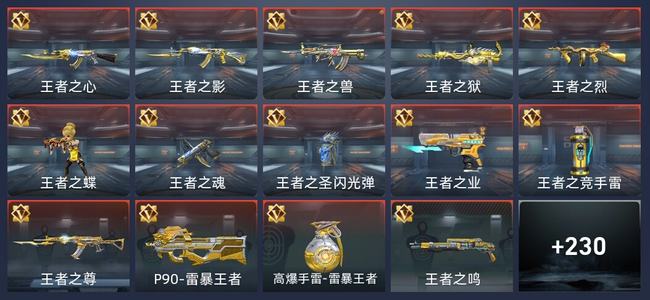 穿越火线：枪战王者V2 14王者 274英雄武器 万化新锐