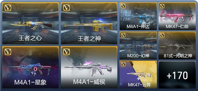 穿越火线：枪战王者V5 8王者武器 206英雄武器 3英雄角色 308万化 枪皇