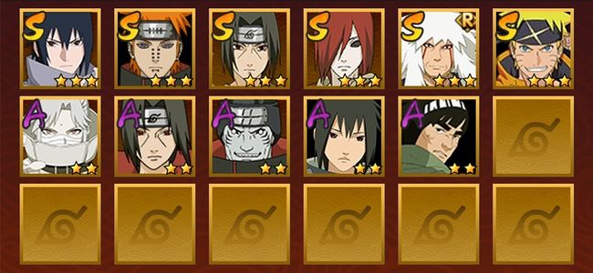 火影忍者V1 6S忍 5A忍 47忍 660S碎片 10通灵 200W战力 中忍