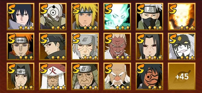 火影忍者V10 25S忍 37A忍 187忍 3044S碎片 19通灵 1000W战力 前100名 中忍