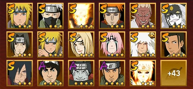 火影忍者V10 15S忍 45A忍 180忍 2049S碎片 19通灵 700W战力 上忍