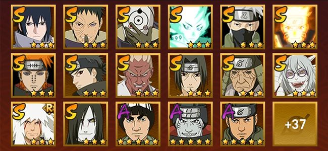 火影忍者V11 20S忍 34A忍 157忍 2441S碎片 19通灵 800W战力 前1000名 上忍