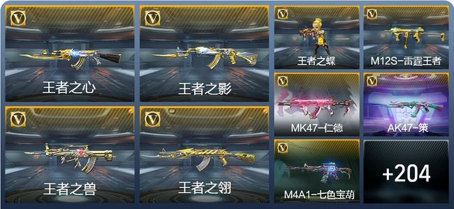穿越火线：枪战王者V8 17王者武器 237英雄武器 8英雄角色 435万化 枪王SSS