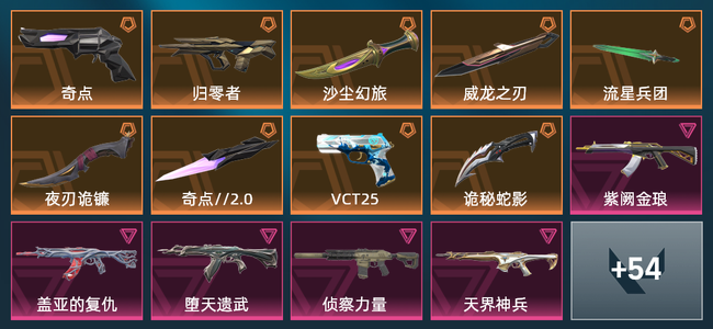 无畏契约9橙皮 9紫皮 68皮肤 26520皮肤总价值 985已用源晶