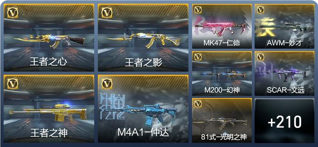 穿越火线：枪战王者9王者武器 219英雄武器 3英雄角色 324万化 大师