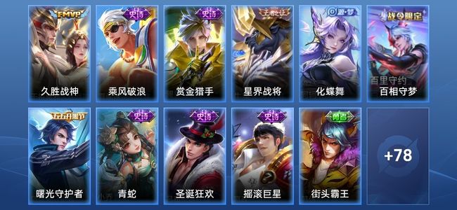 王者荣耀V4 2传说 19史诗 95皮肤 117英雄 传奇王者