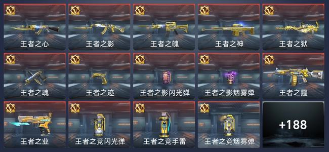 穿越火线：枪战王者V7 14王者 196英雄武器 6英雄角色 294万化 枪神