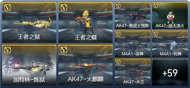 穿越火线：枪战王者V5 4王者武器 68英雄武器 3英雄角色 112万化 精英