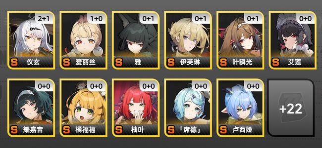 绝区零41黄 31角色黄 21S角色 9S音擎 10S邦布 60