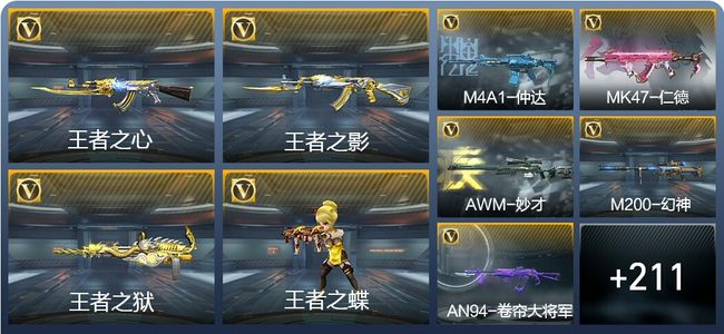 穿越火线：枪战王者V6 19王者武器 220英雄武器 10英雄角色 317万化 专家S