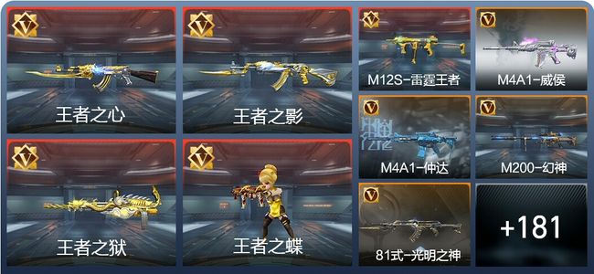 穿越火线：枪战王者V5 8王者 231英雄武器 4英雄角色 451万化 枪神