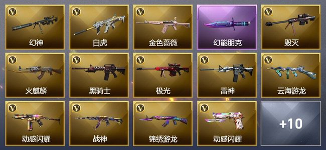 穿越火线（CF）23V武器 10皮肤 可排位 新锐