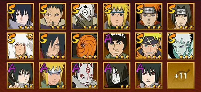 火影忍者V7 11S忍 17A忍 108忍 1288S碎片 16通灵 500W战力 暗部