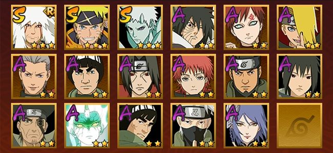 火影忍者V4 3S忍 14A忍 59忍 426S碎片 12通灵 200W战力 前500名 上忍