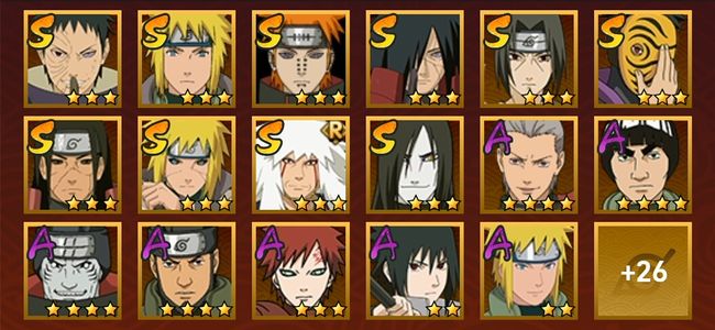 火影忍者V9 10S忍 33A忍 173忍 1666S碎片 14通灵 500W战力 中忍