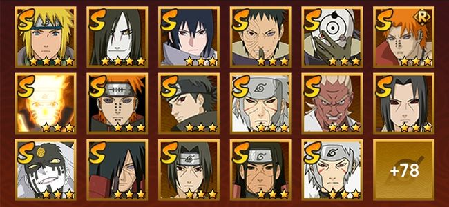 火影忍者V12 34S忍 61A忍 256忍 4077S碎片 24通灵 1000W战力 前500名 暗部