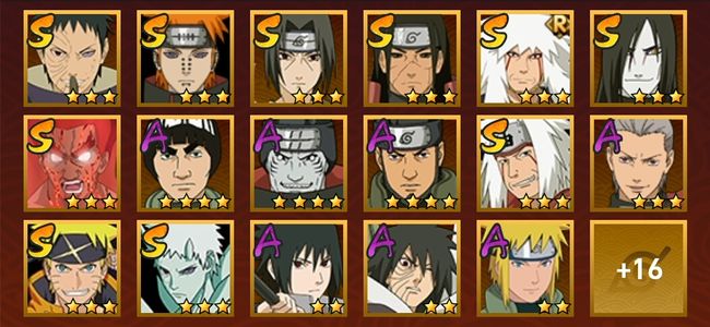 火影忍者V6 10S忍 23A忍 124忍 1319S碎片 13通灵 400W战力 前1000名 中忍