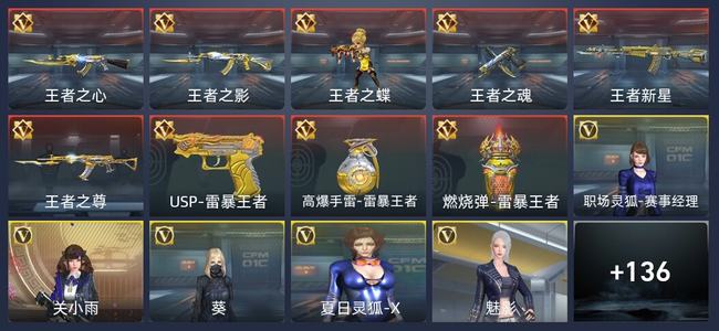 穿越火线：枪战王者V6 9王者 145英雄武器 5英雄角色 214万化 新锐