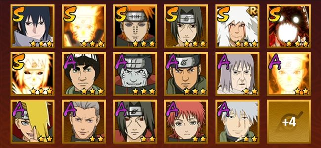 火影忍者V6 7S忍 14A忍 74忍 793S碎片 13通灵 400W战力 前500名 中忍