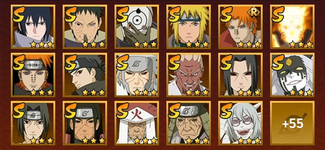 火影忍者V11 30S忍 43A忍 220忍 3552S碎片 20通灵 1000W战力 前500名 影级