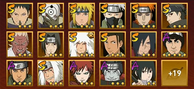 火影忍者V8 12S忍 24A忍 118忍 1451S碎片 15通灵 600W战力 前500名 暗部