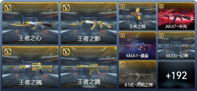 穿越火线：枪战王者16王者武器 201英雄武器 9英雄角色 459万化 大师