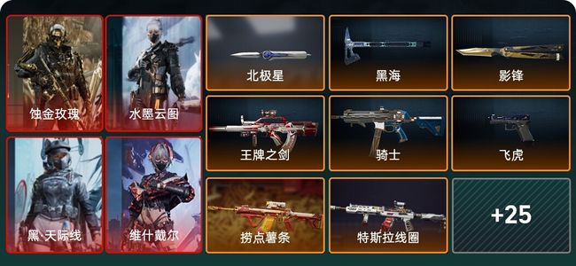 三角洲行动总资产6M 13干员外观 钻石