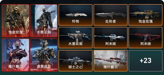 三角洲行动总资产104M 9干员外观 2传说近战 35传说枪械 黑鹰