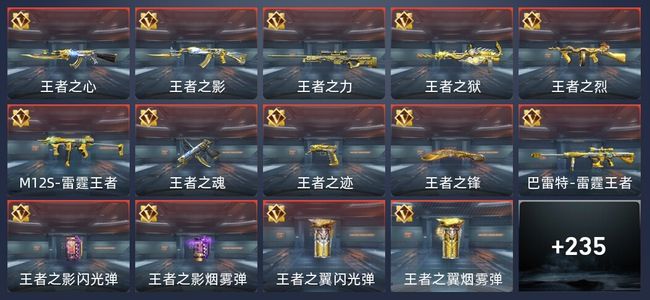 穿越火线：枪战王者30王者 242英雄武器 7英雄角色 373万化 枪神