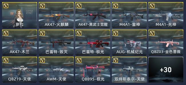 穿越火线：枪战王者43英雄武器 1英雄角色 38万化 专家S