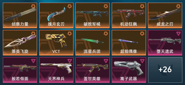 无畏契约9橙皮 5紫皮 40皮肤 21150皮肤总价值 690已用源晶 青铜