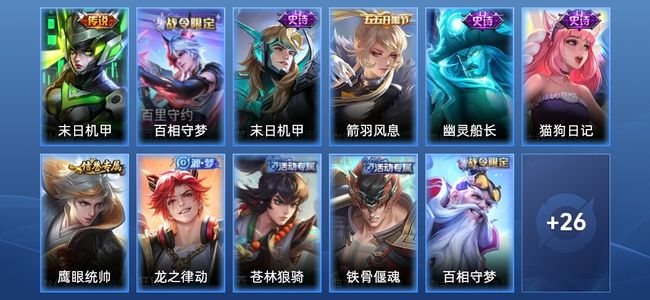 王者荣耀V3 1传说 7史诗 38皮肤 非凡王者