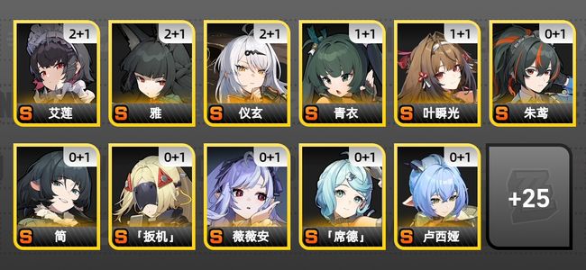 绝区零57黄 43角色黄 24S角色 14S音擎 14S邦布 60