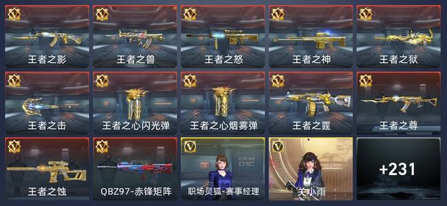 穿越火线：枪战王者V7 12王者 235英雄武器 10英雄角色 284万化 传奇
